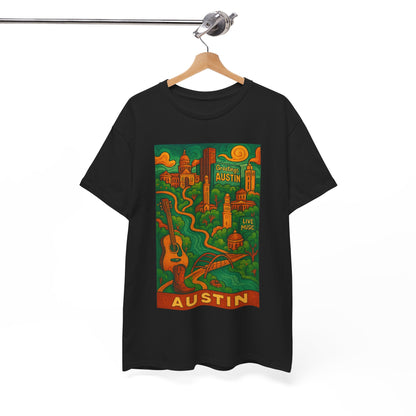 Adult Unisex Austin Surreal Graphic Tee (North America Customers)