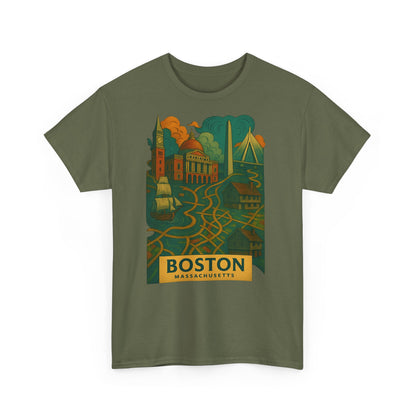 Adult Unisex Boston Surreal Tee
