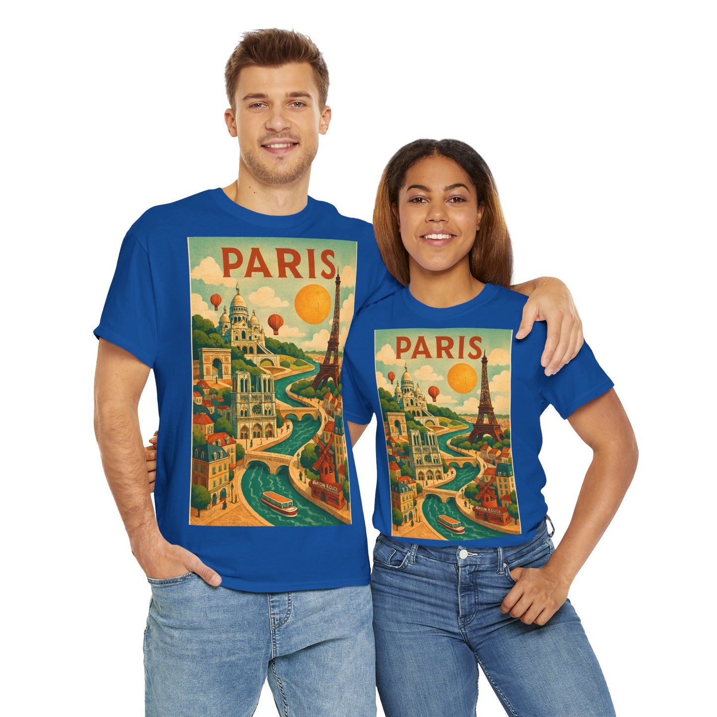 Adult Unisex Surreal Vintage Paris Graphic Tee