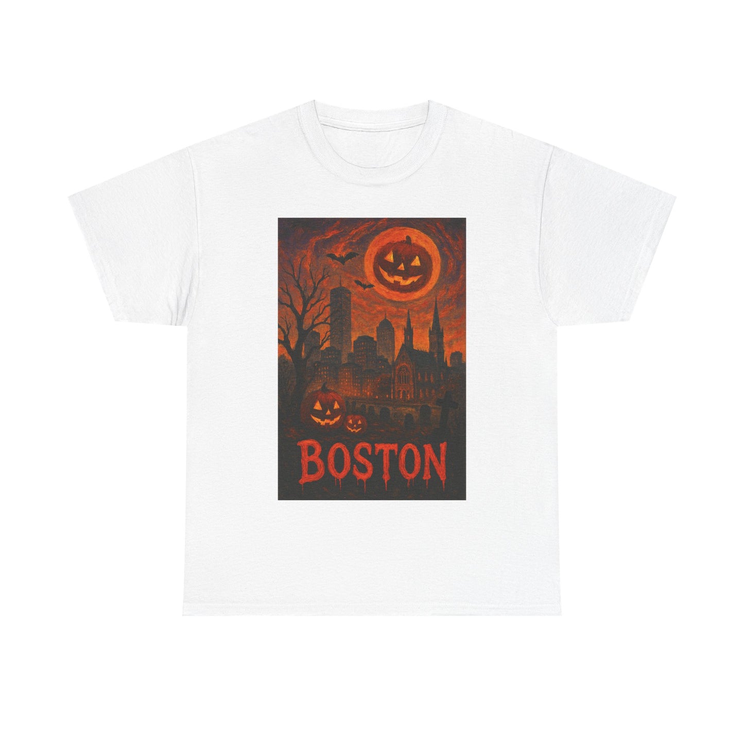 Adult Unisex Surreal Halloween Boston Tee