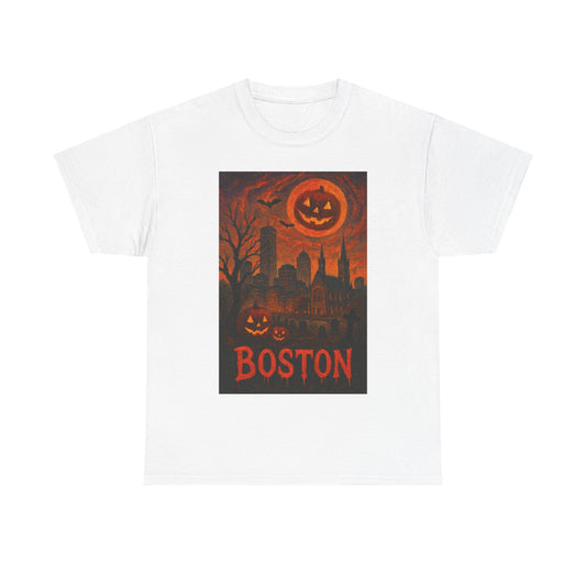Adult Unisex Surreal Halloween Boston Tee