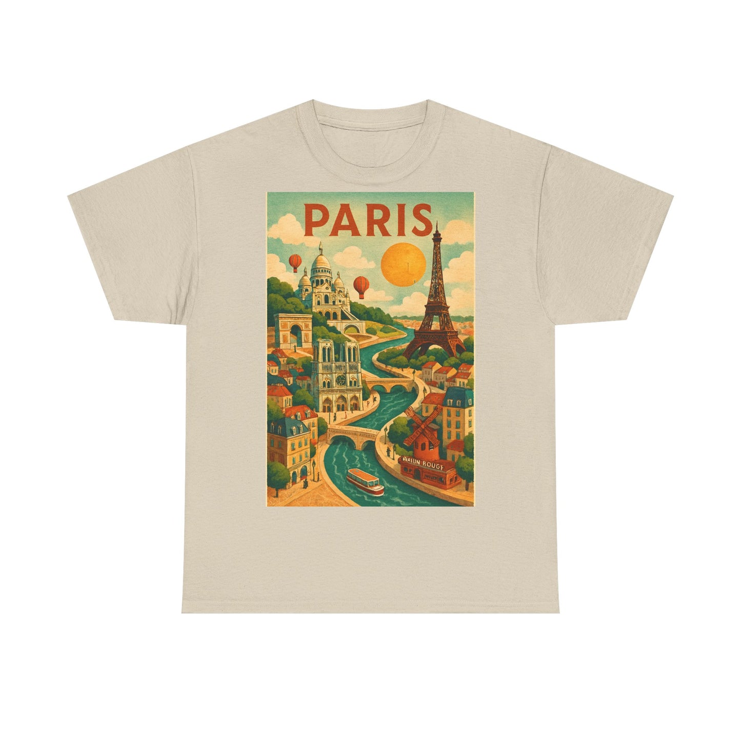 Adult Unisex Surreal Vintage Paris Graphic Tee