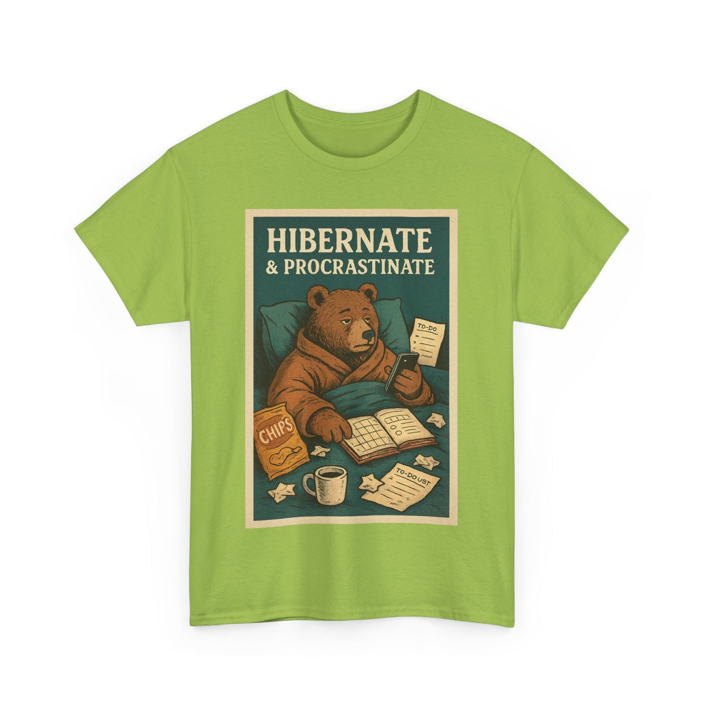 Men's Hibernate & Procrastinate Bear Tee