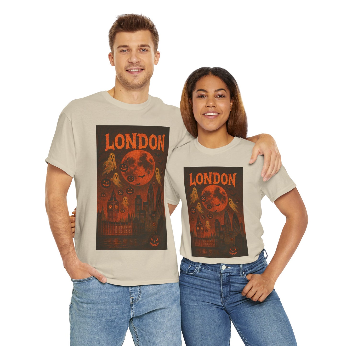 Adult Unisex Vintage Surreal Halloween London Tee