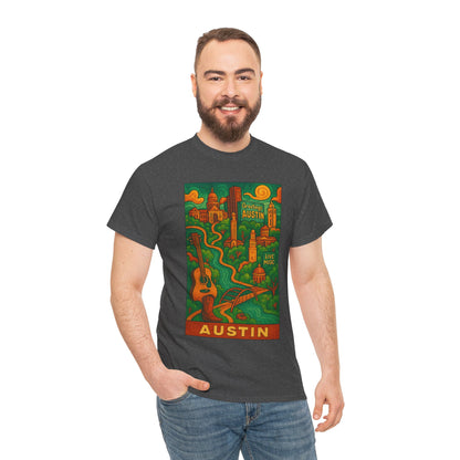 Adult Unisex Austin Surreal Graphic Tee (North America Customers)