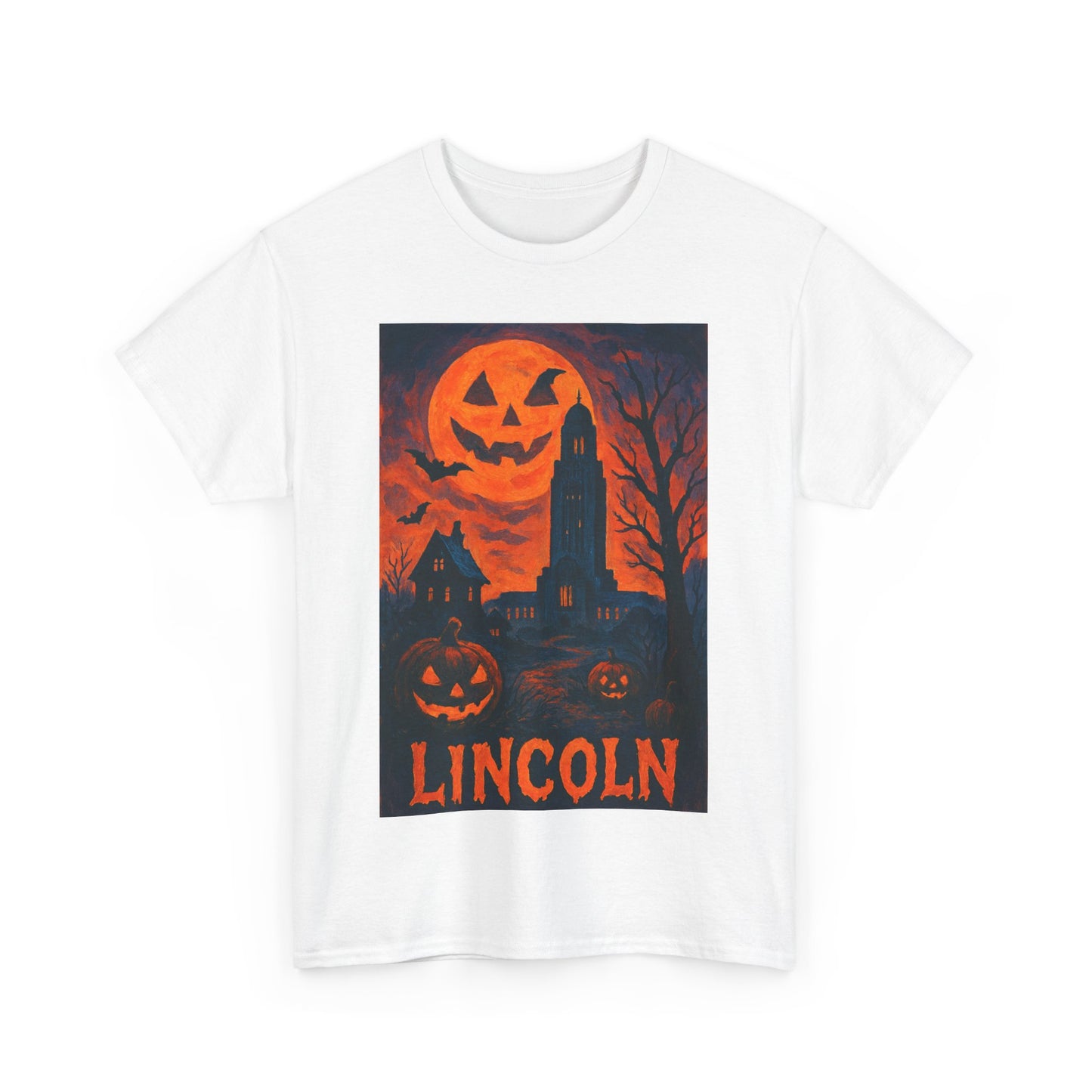 Adult Unisex Surreal Halloween Lincoln Tee