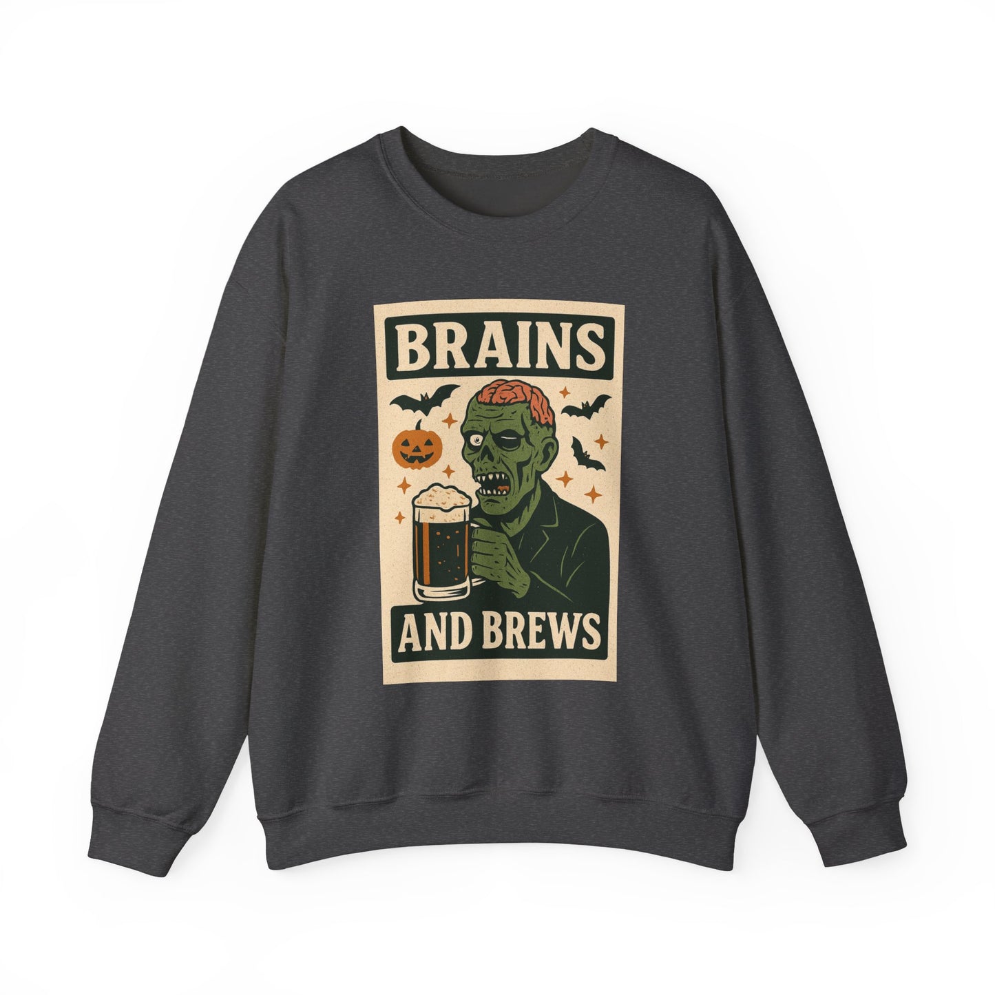 Brains and Brews Unisex Crewneck Sweatshirt