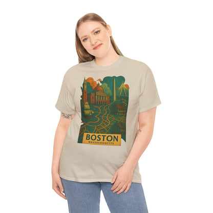 Adult Unisex Boston Surreal Tee
