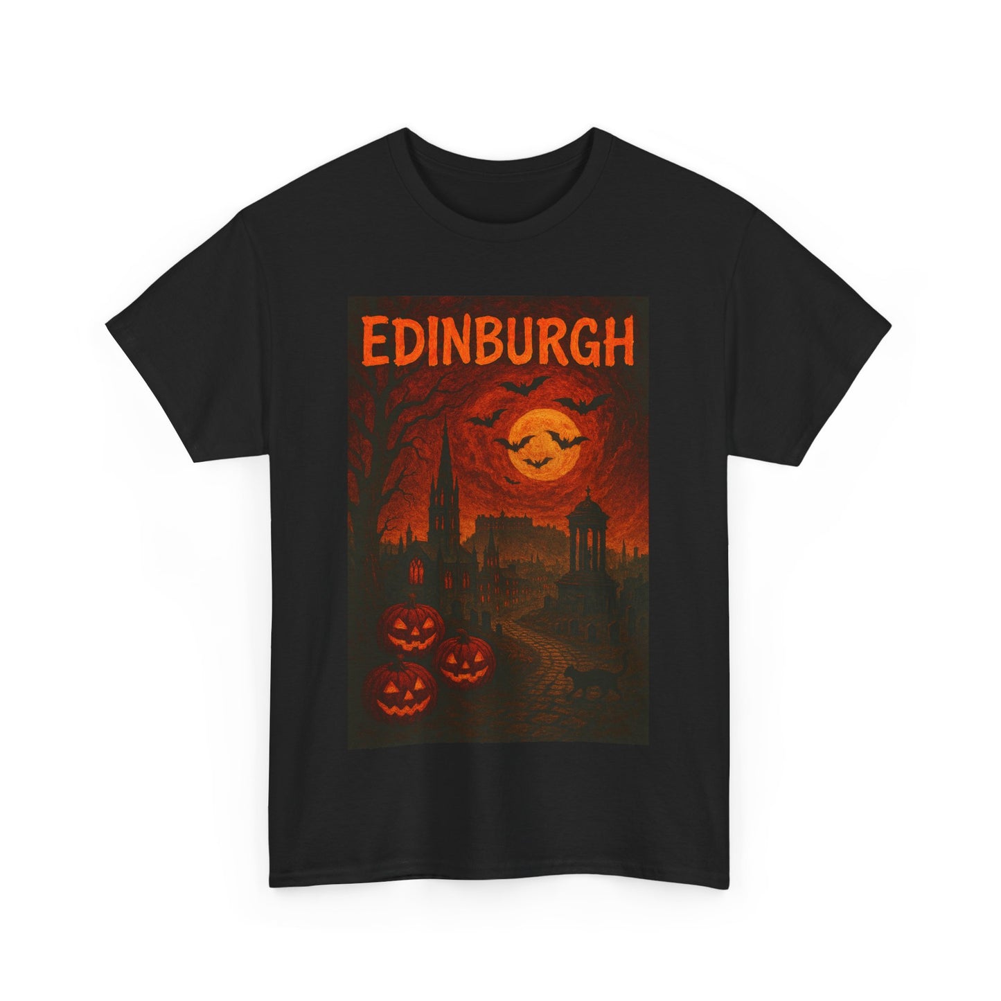 Adult Unisex Surreal Halloween Edinburgh Tee,