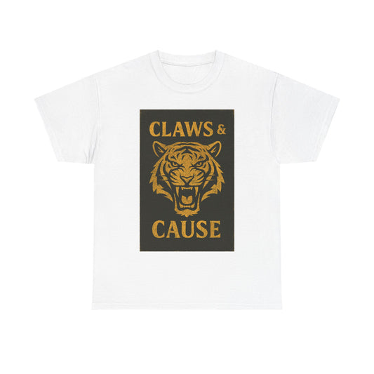 Adult Unisex 'Tiger Claws & Cause' Tee
