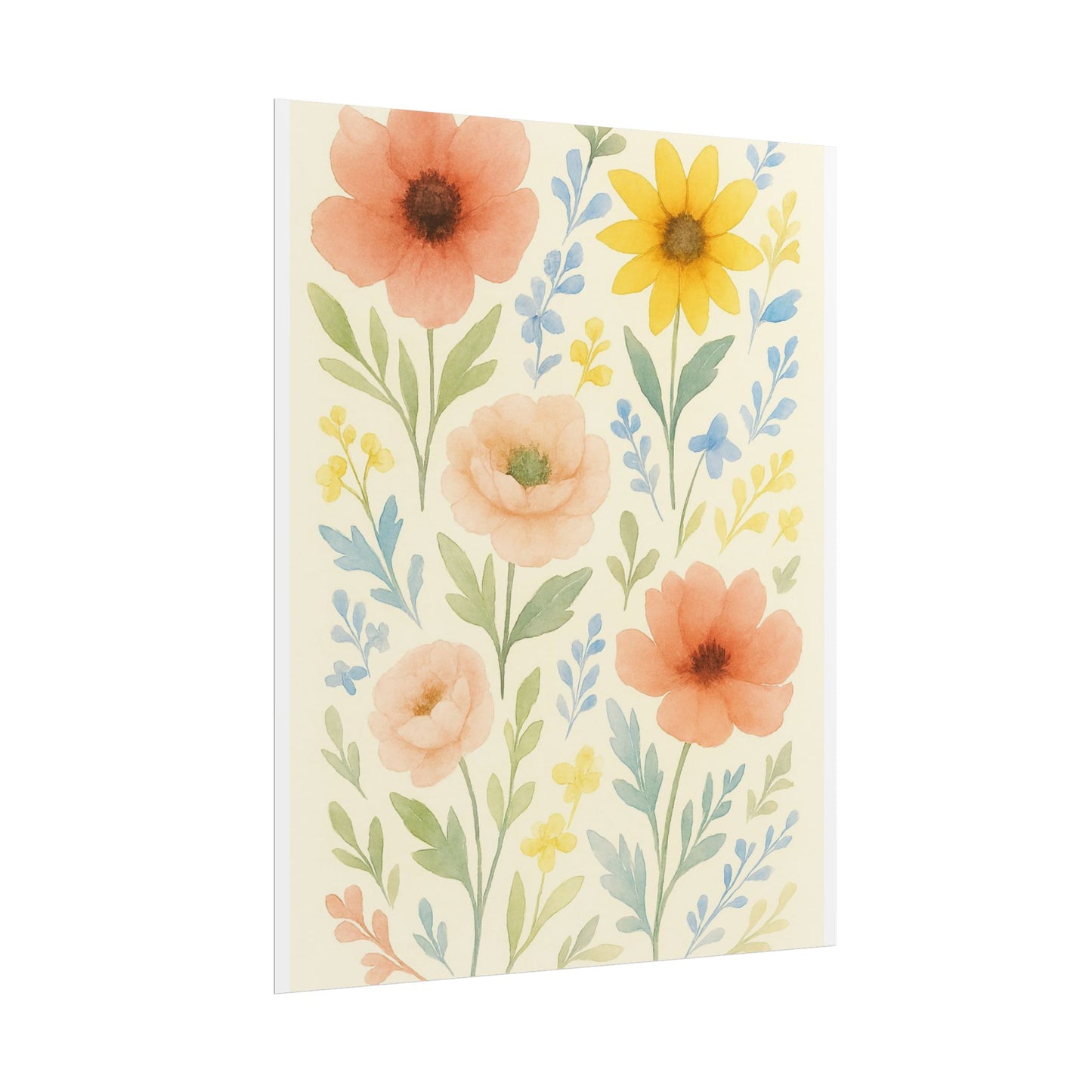 Vintage Watercolour Floral Art