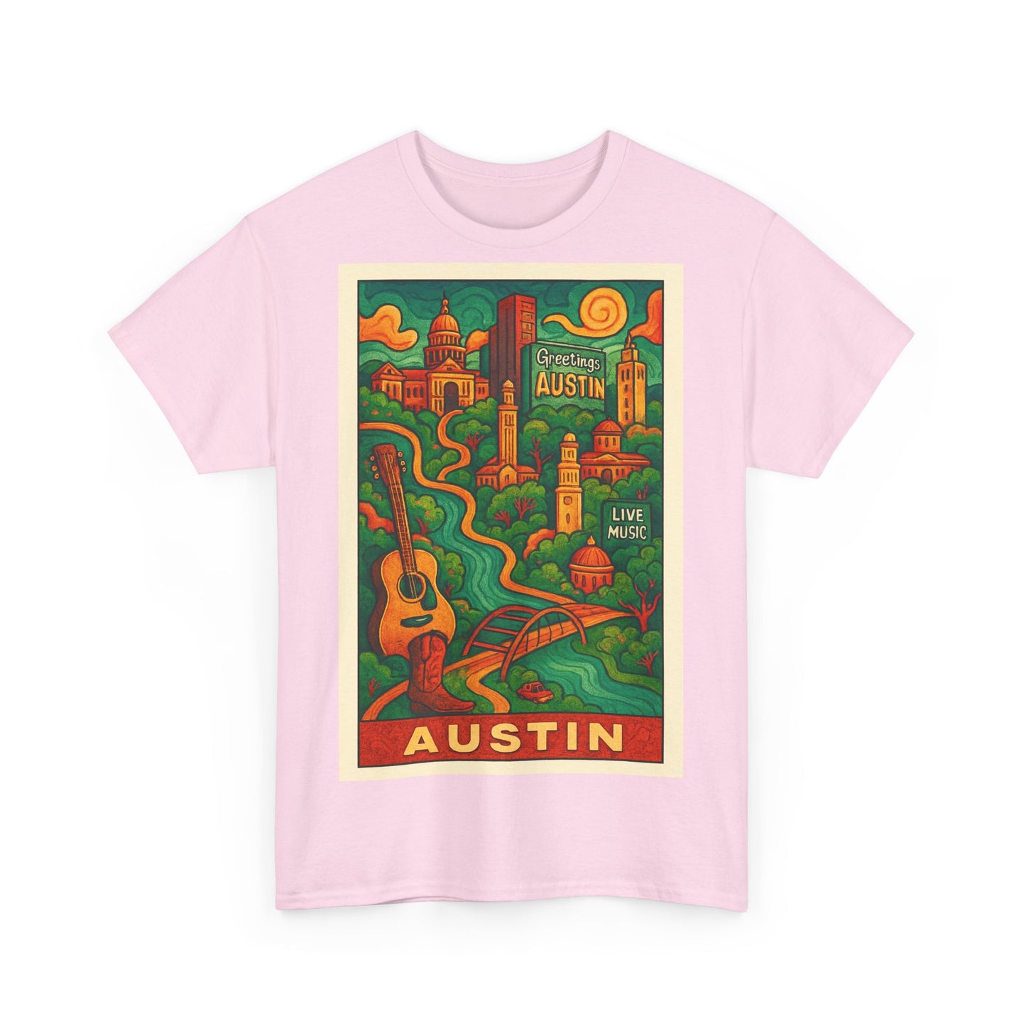 Adult Unisex Austin Surreal Graphic Tee