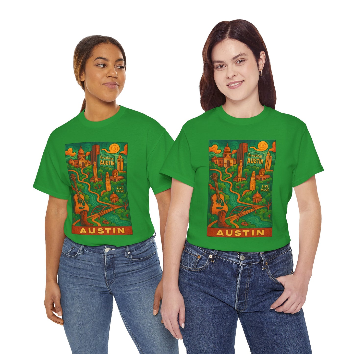 Adult Unisex Austin Surreal Graphic Tee (North America Customers)