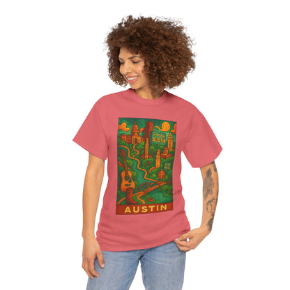 Adult Unisex Austin Surreal Graphic Tee (North America Customers)