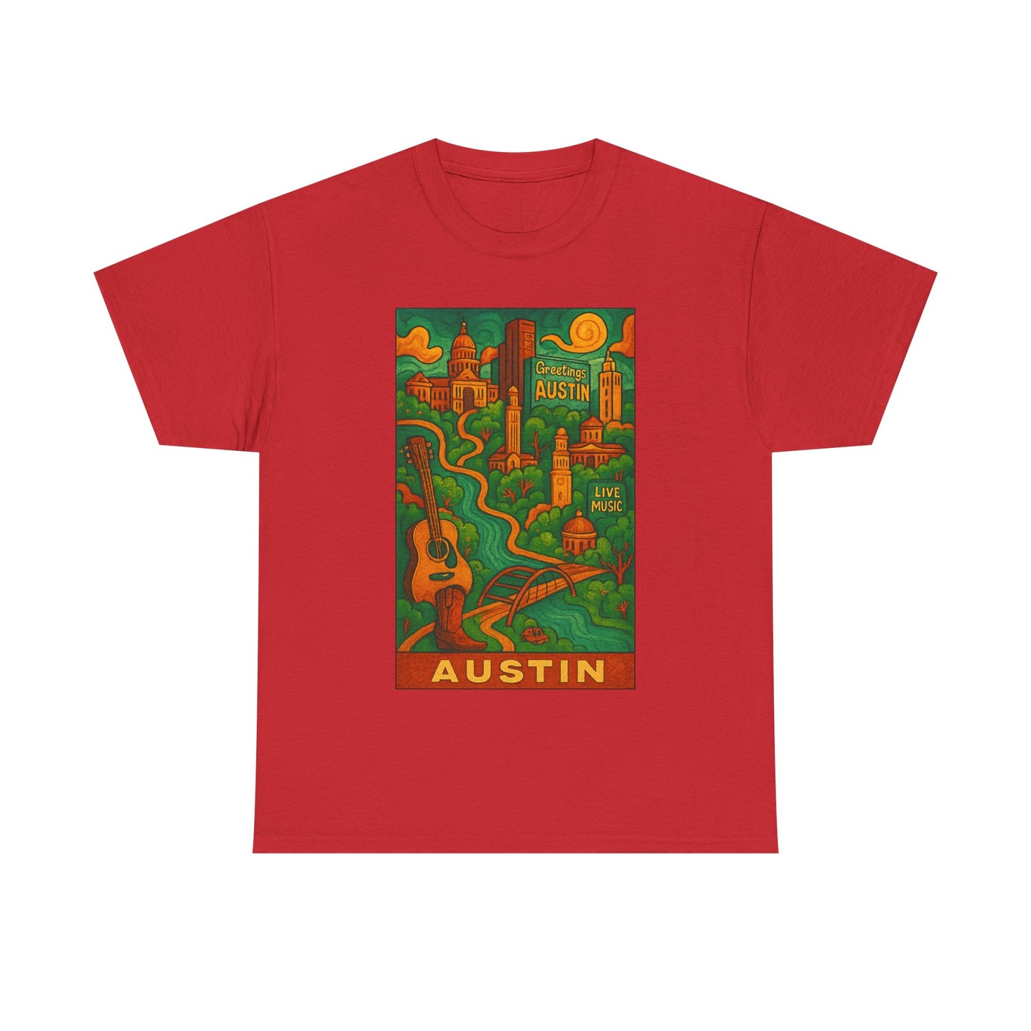 Adult Unisex Austin Surreal Graphic Tee (North America Customers)