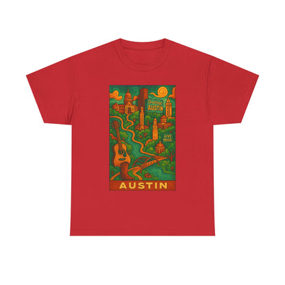 Adult Unisex Austin Surreal Graphic Tee (North America Customers)