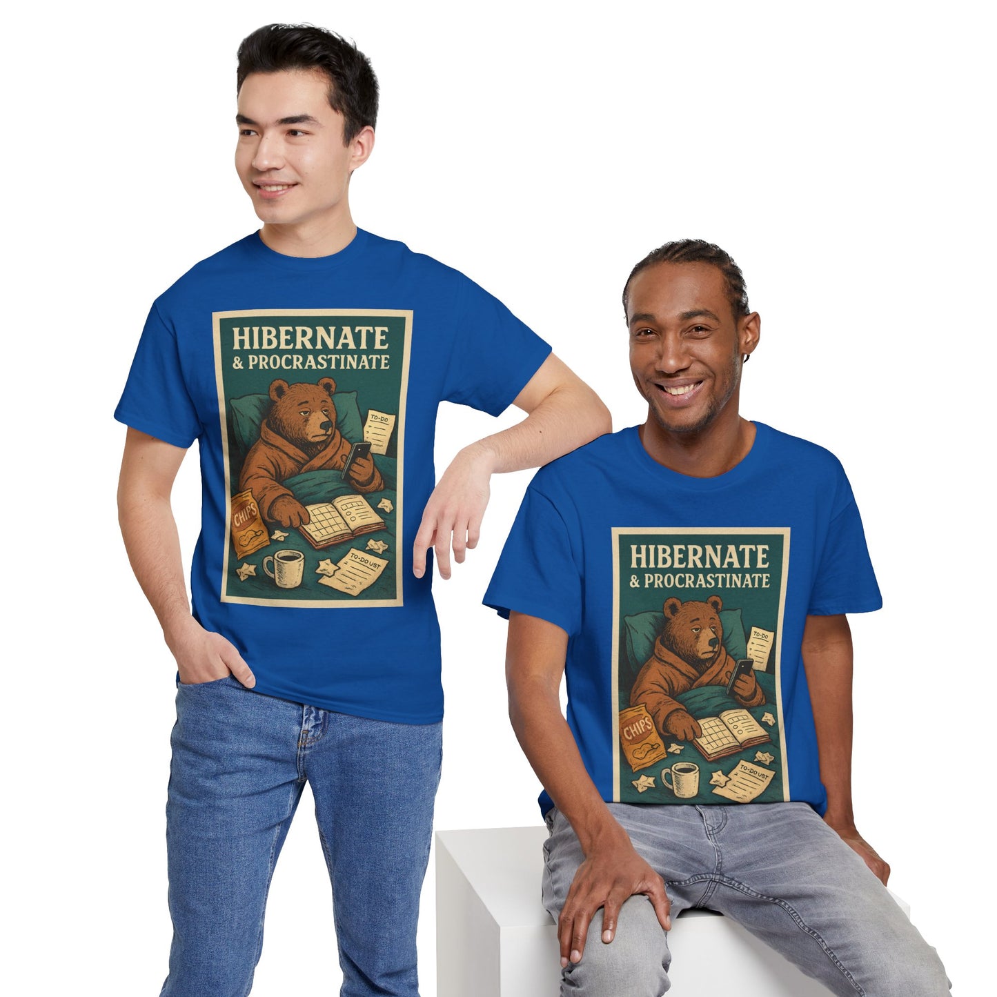 Men's Hibernate & Procrastinate Bear Tee