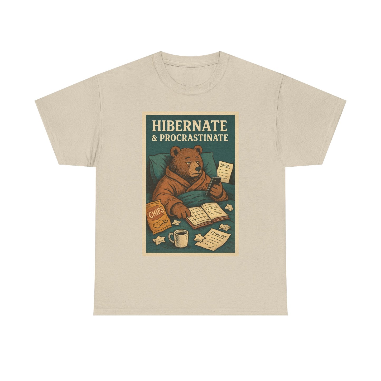 Men's Hibernate & Procrastinate Bear Tee