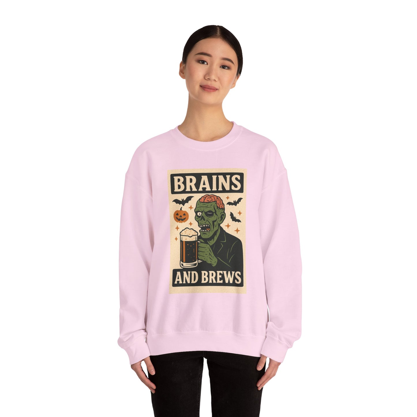 Brains and Brews Unisex Crewneck Sweatshirt