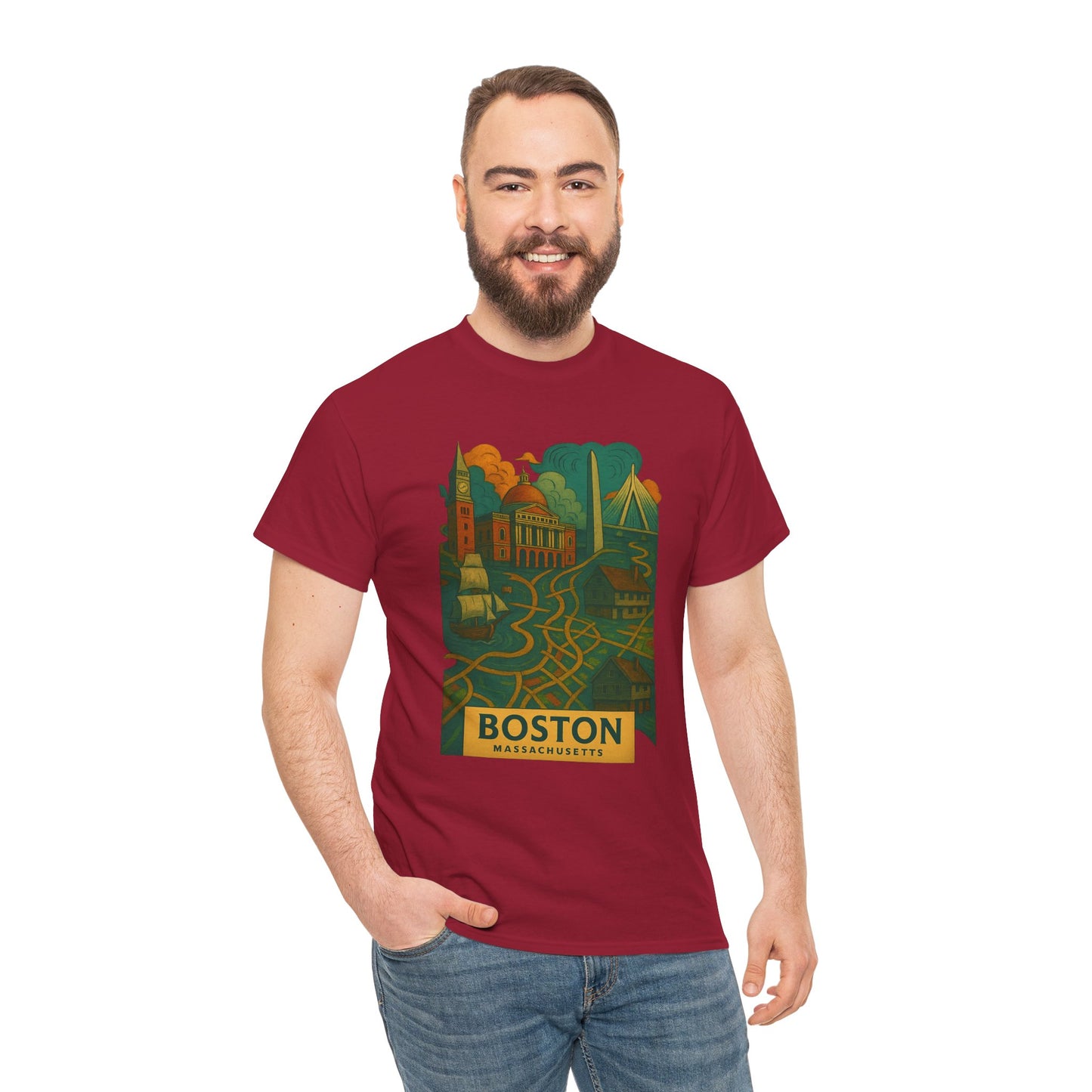 Adult Unisex Boston Surreal Tee (North America Customers)