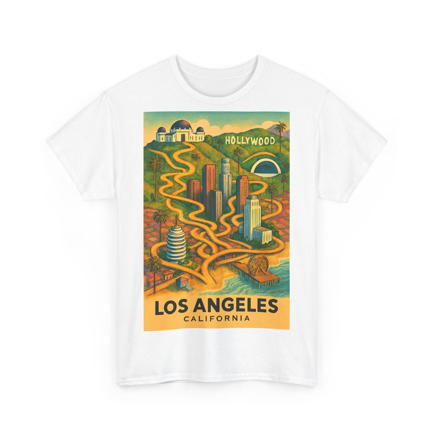 Adult Unisex Surreal Vintage Los Angeles Tee