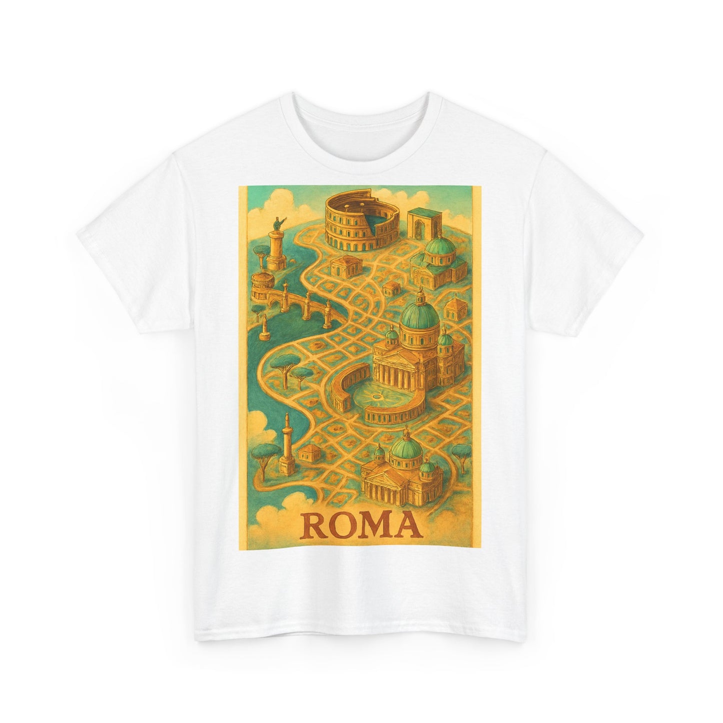 Adult Unisex Surreal Vintage Roma Map Tee