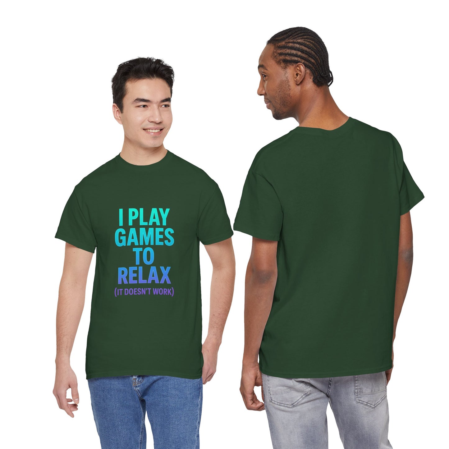 Relaxing Gamer T‑Shirt – "I Play Games to Relax (It Doesn't Work)"