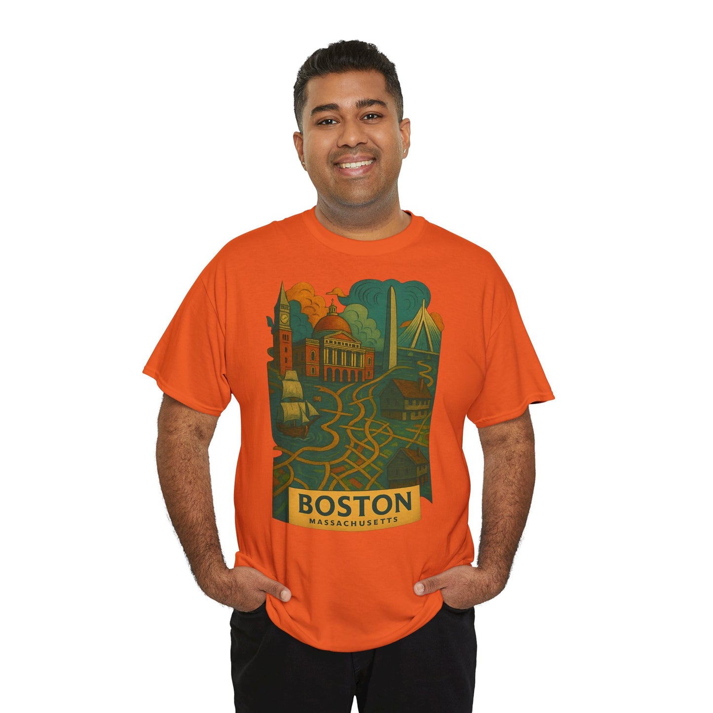 Adult Unisex Boston Surreal Tee