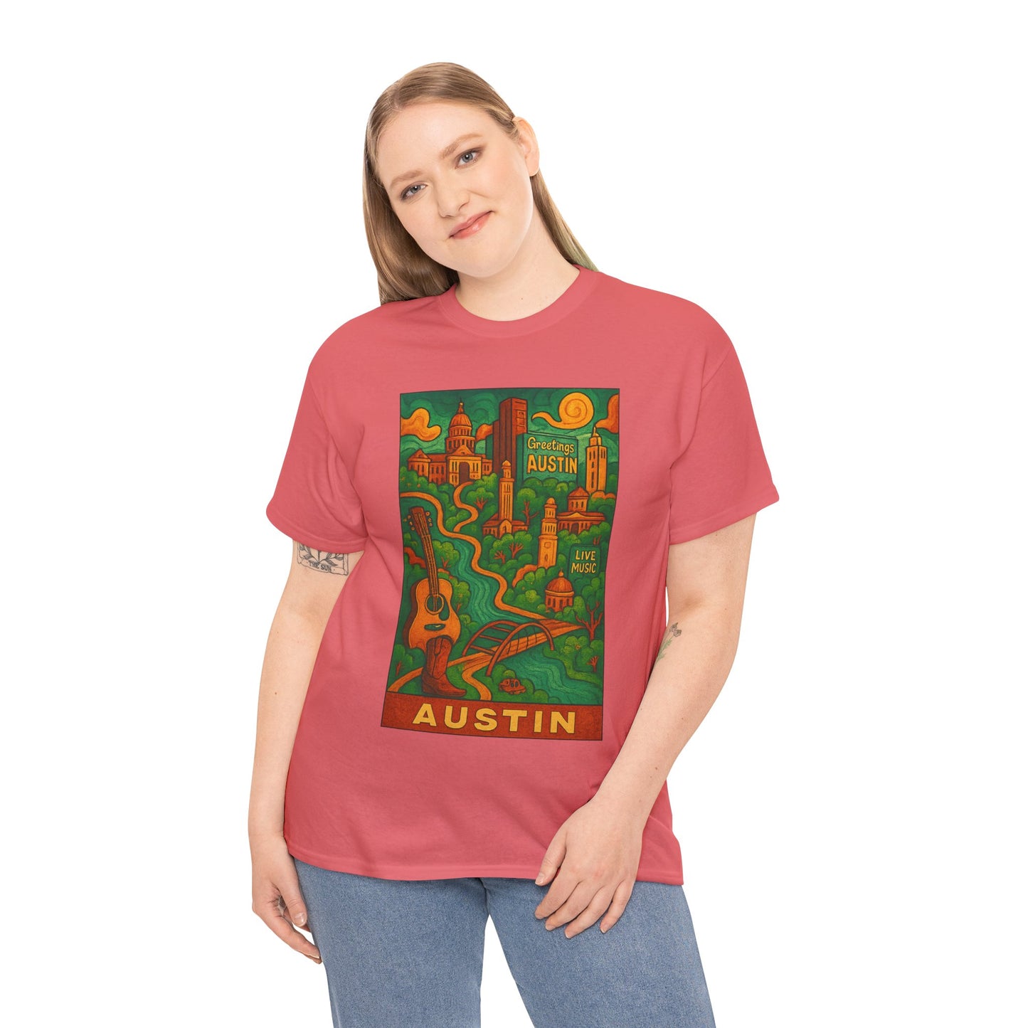 Adult Unisex Austin Surreal Graphic Tee (North America Customers)