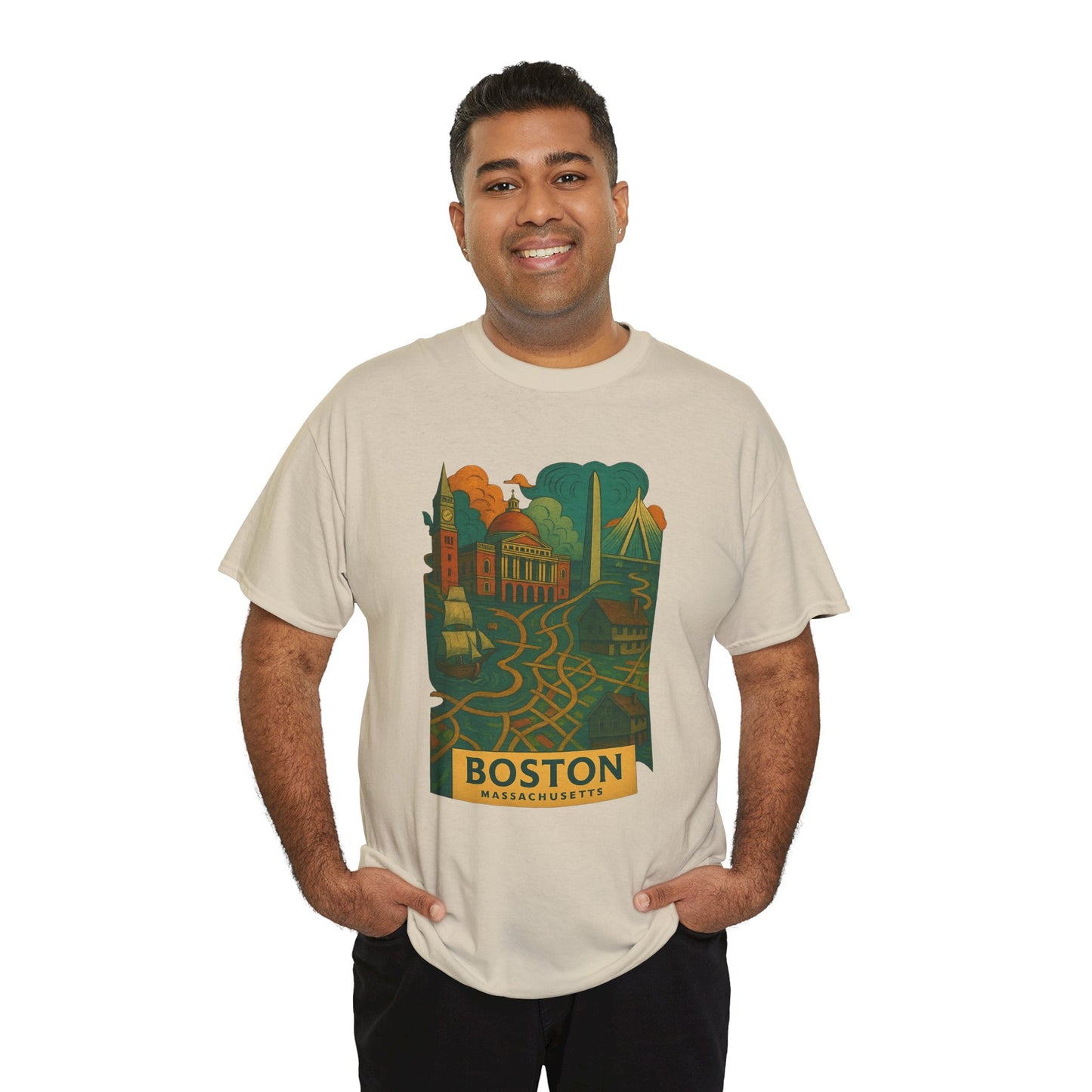 Adult Unisex Boston Surreal Tee (North America Customers)