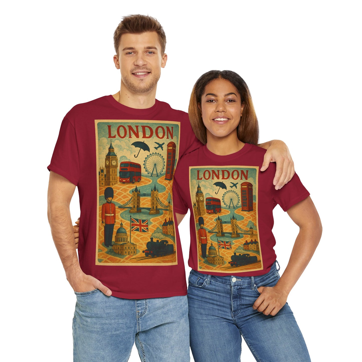 Adult Unisex Surreal London City Graphic Tee
