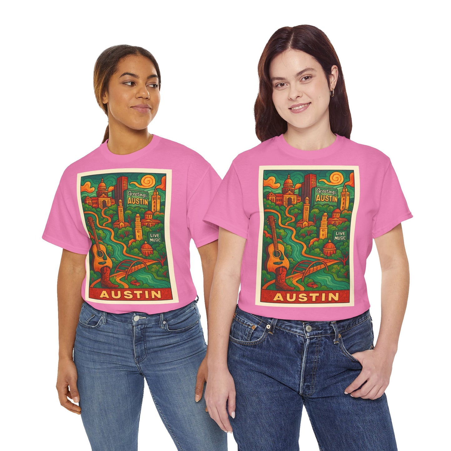 Adult Unisex Austin Surreal Graphic Tee