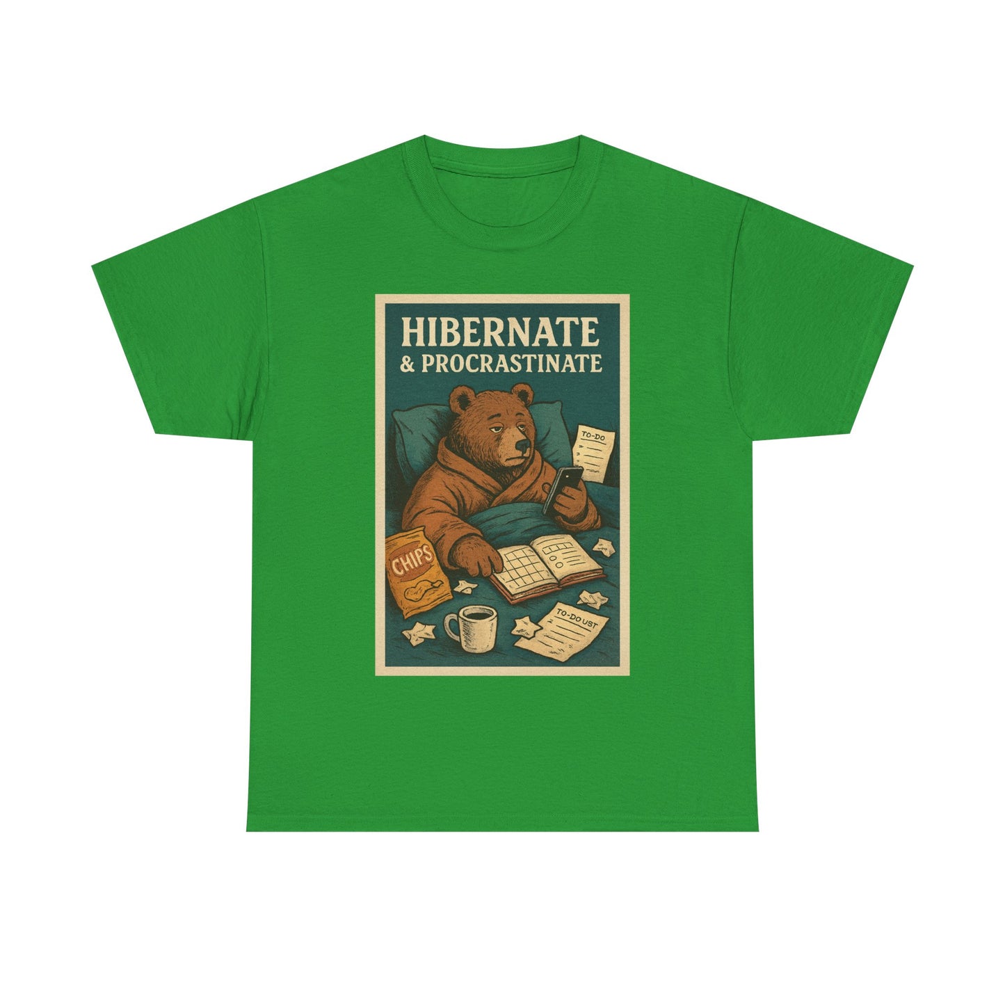 Men's Hibernate & Procrastinate Bear Tee