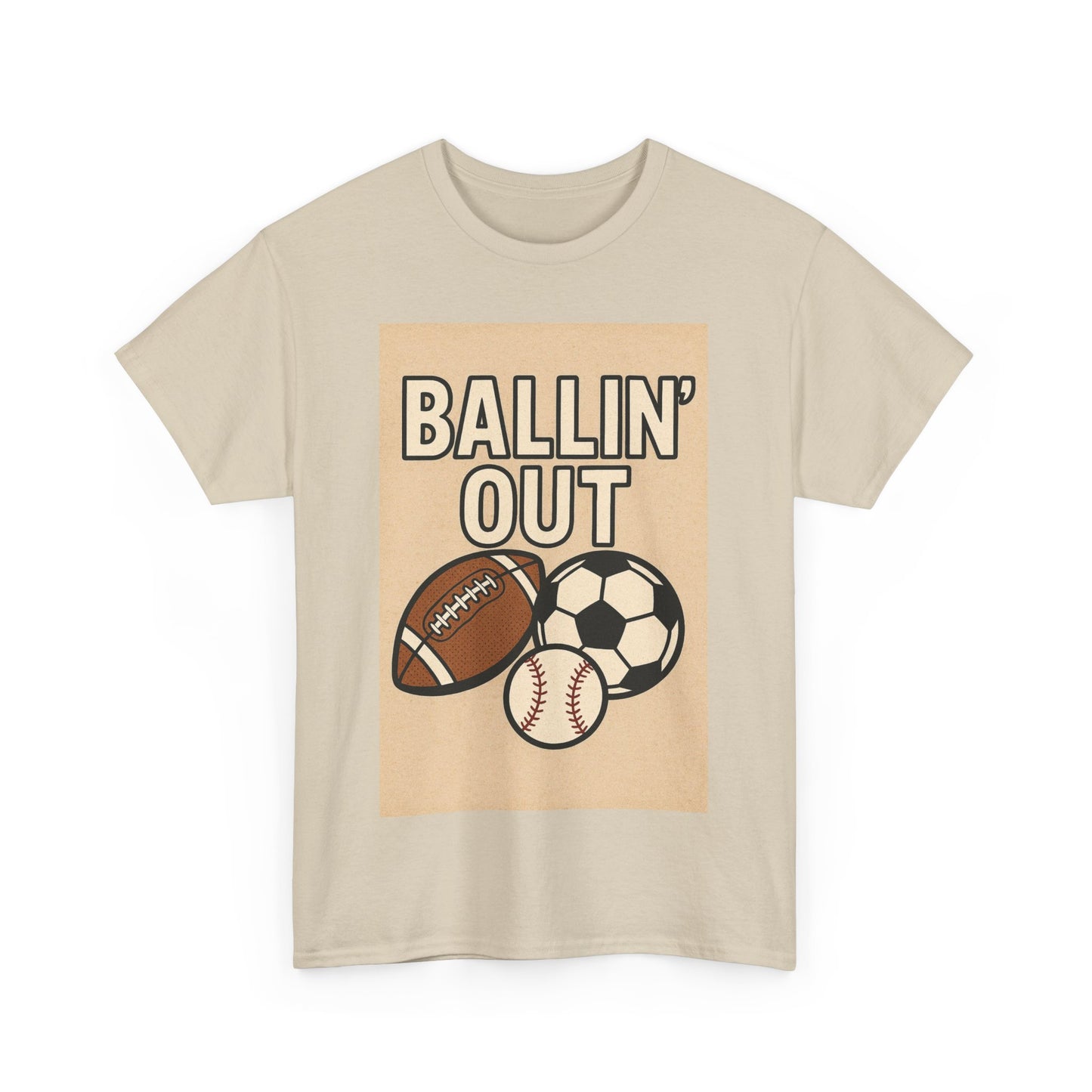 "Ballin' Out" Unisex Sporty Graphic Tee