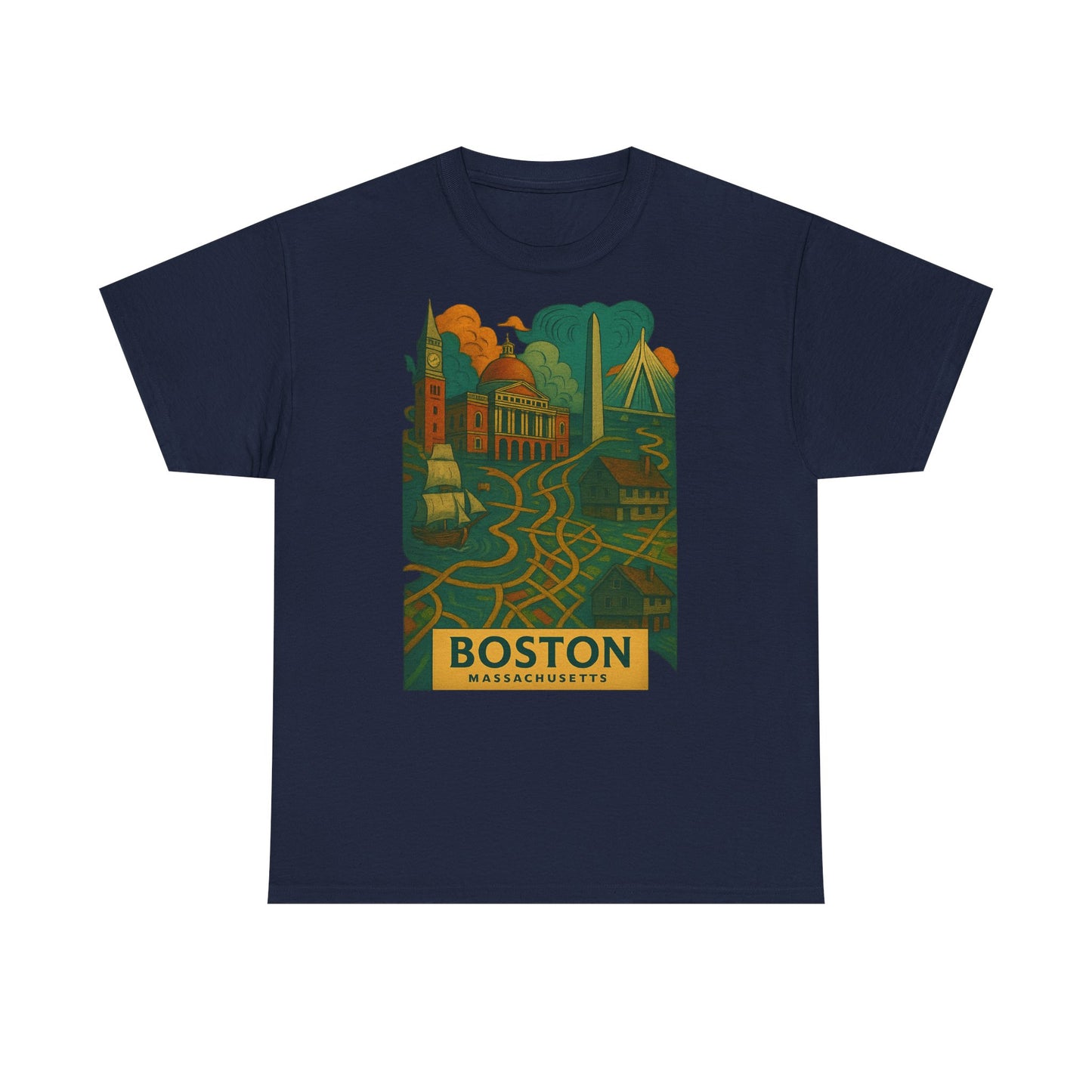 Adult Unisex Boston Surreal Tee