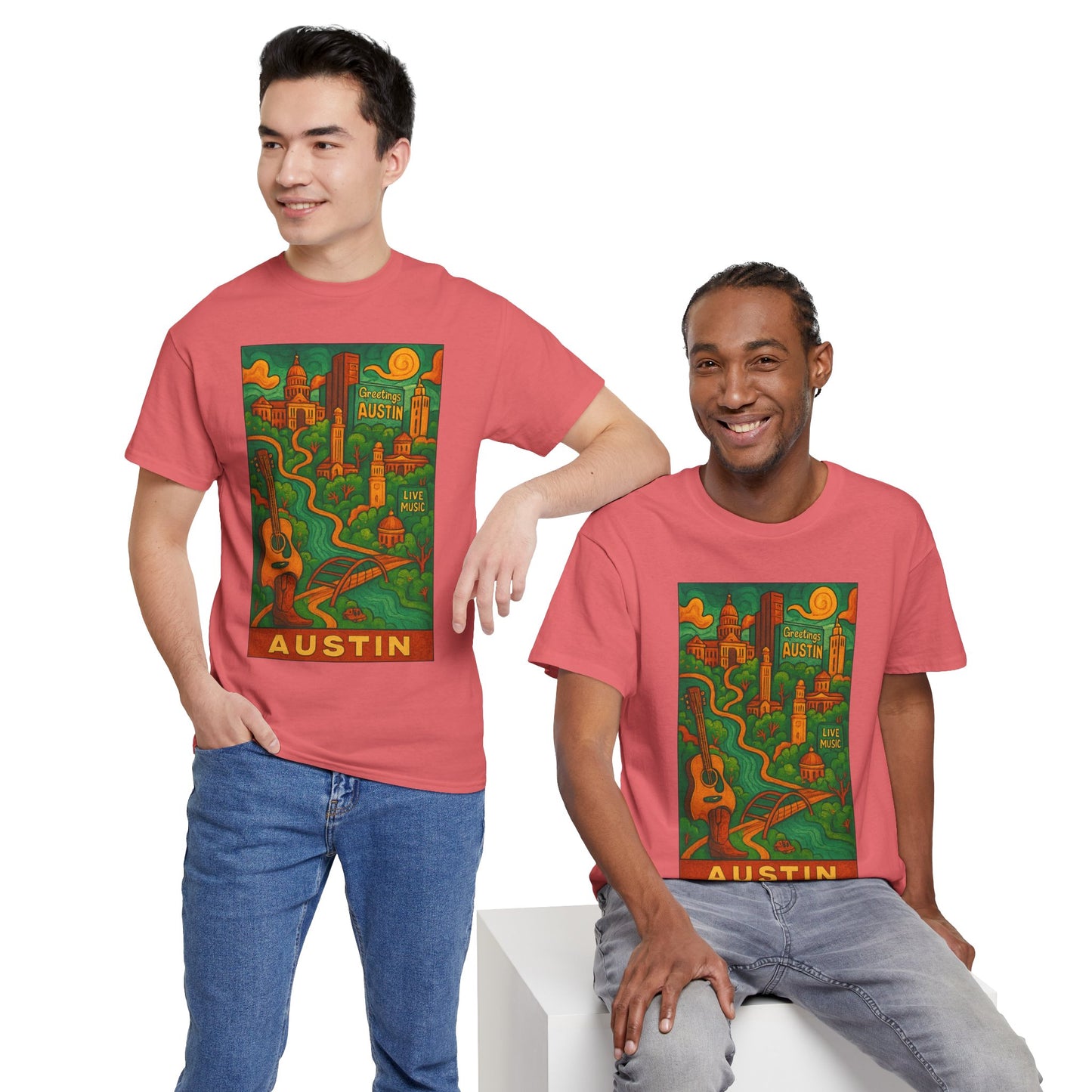 Adult Unisex Austin Surreal Graphic Tee (North America Customers)