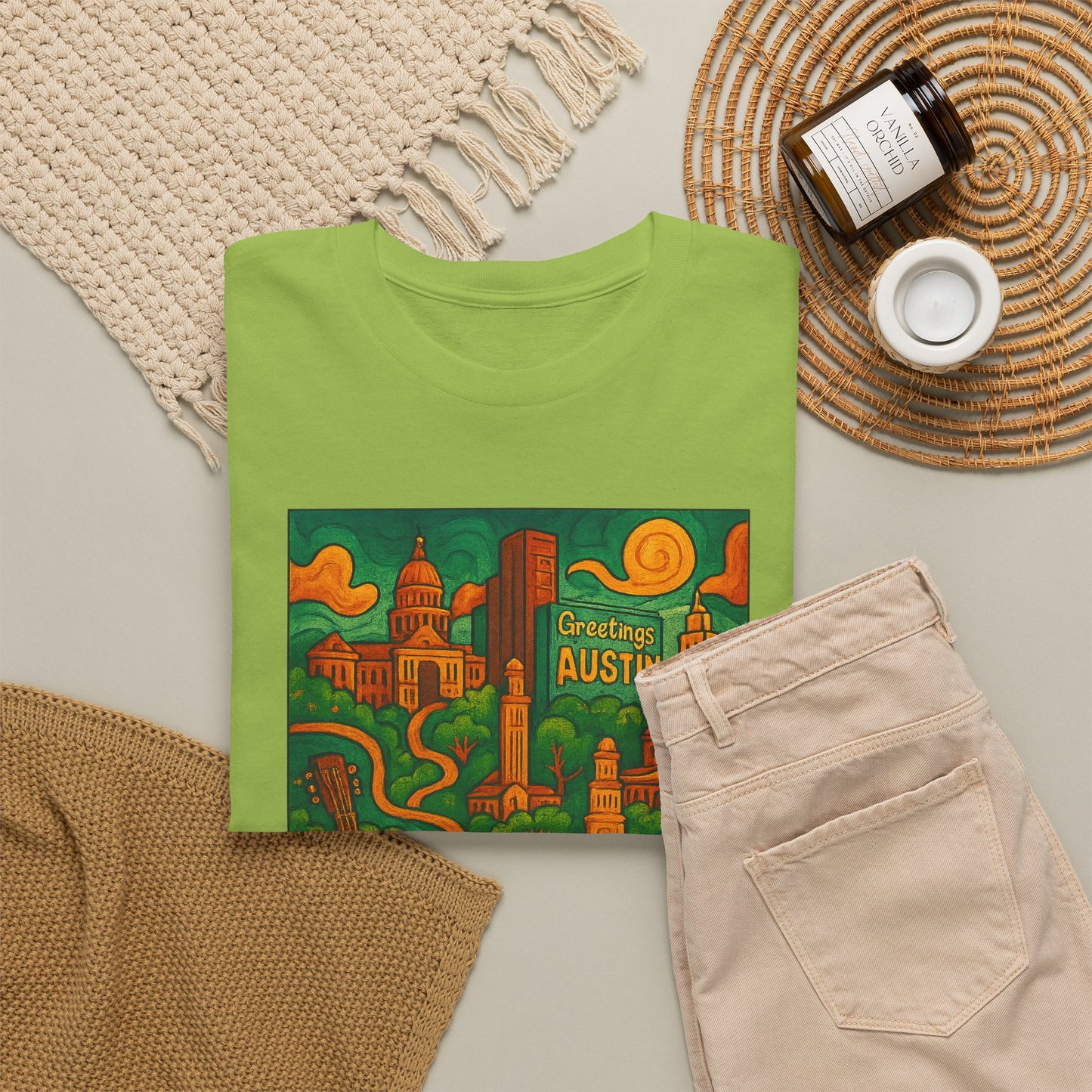 Adult Unisex Austin Surreal Graphic Tee (North America Customers)
