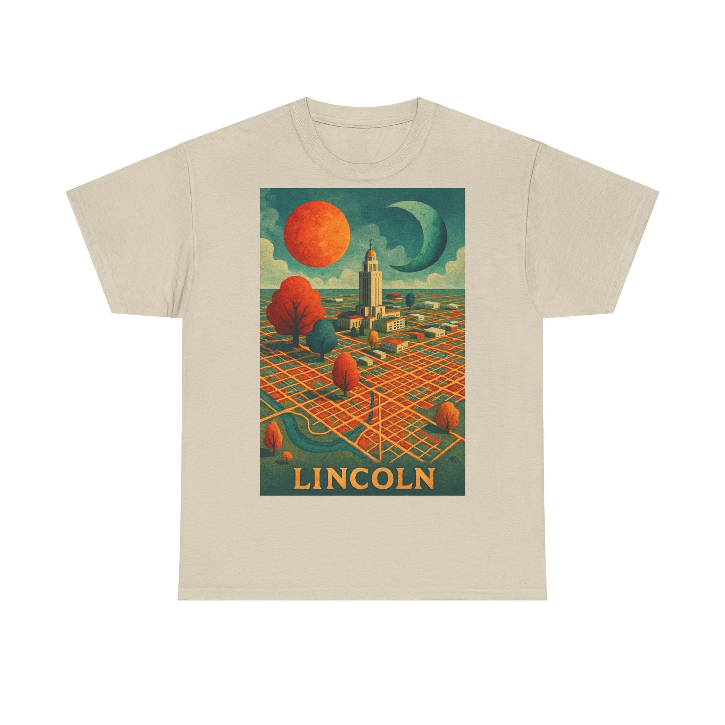 Adult Unisex Lincoln Surreal Vintage Graphic Tee