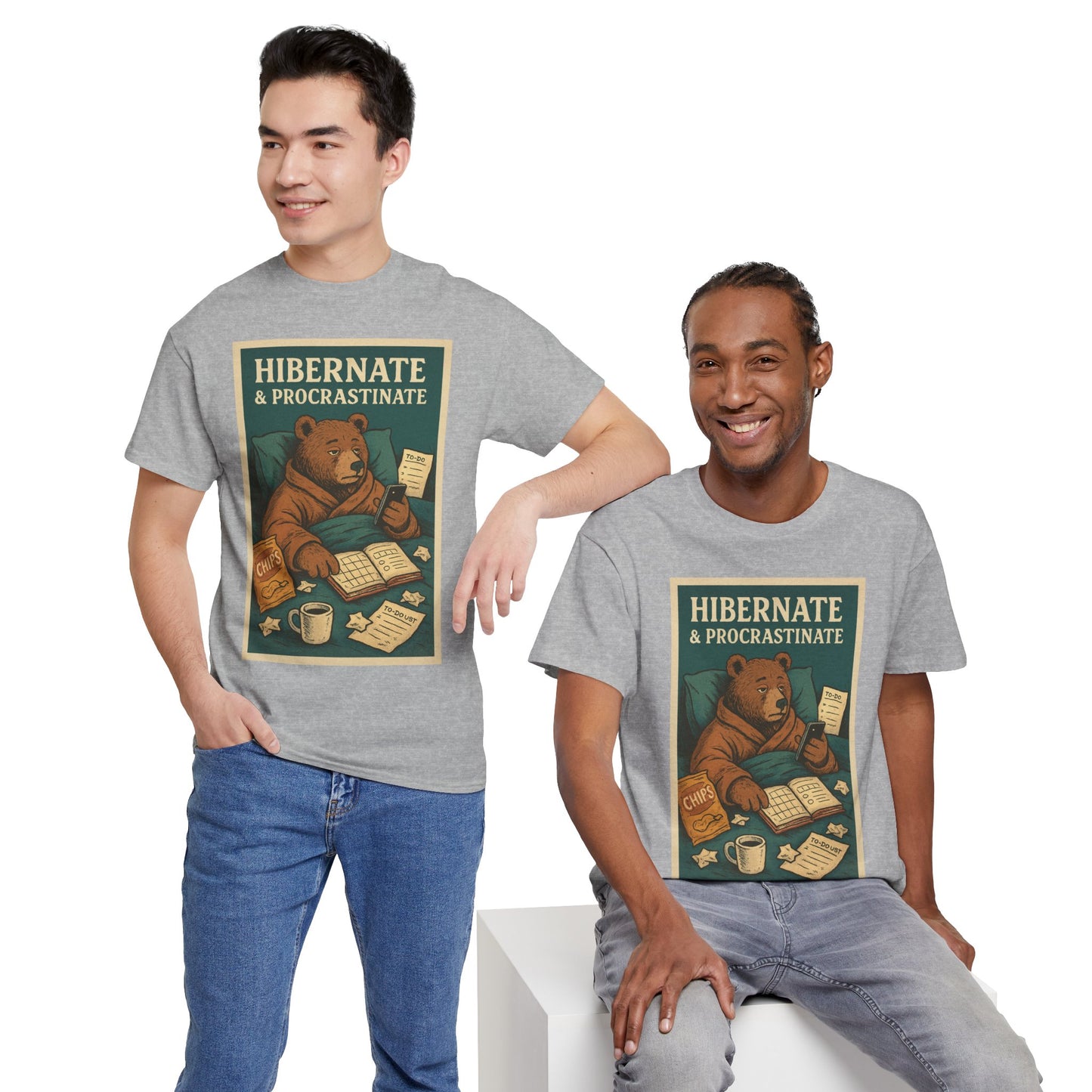 Men's Hibernate & Procrastinate Bear Tee