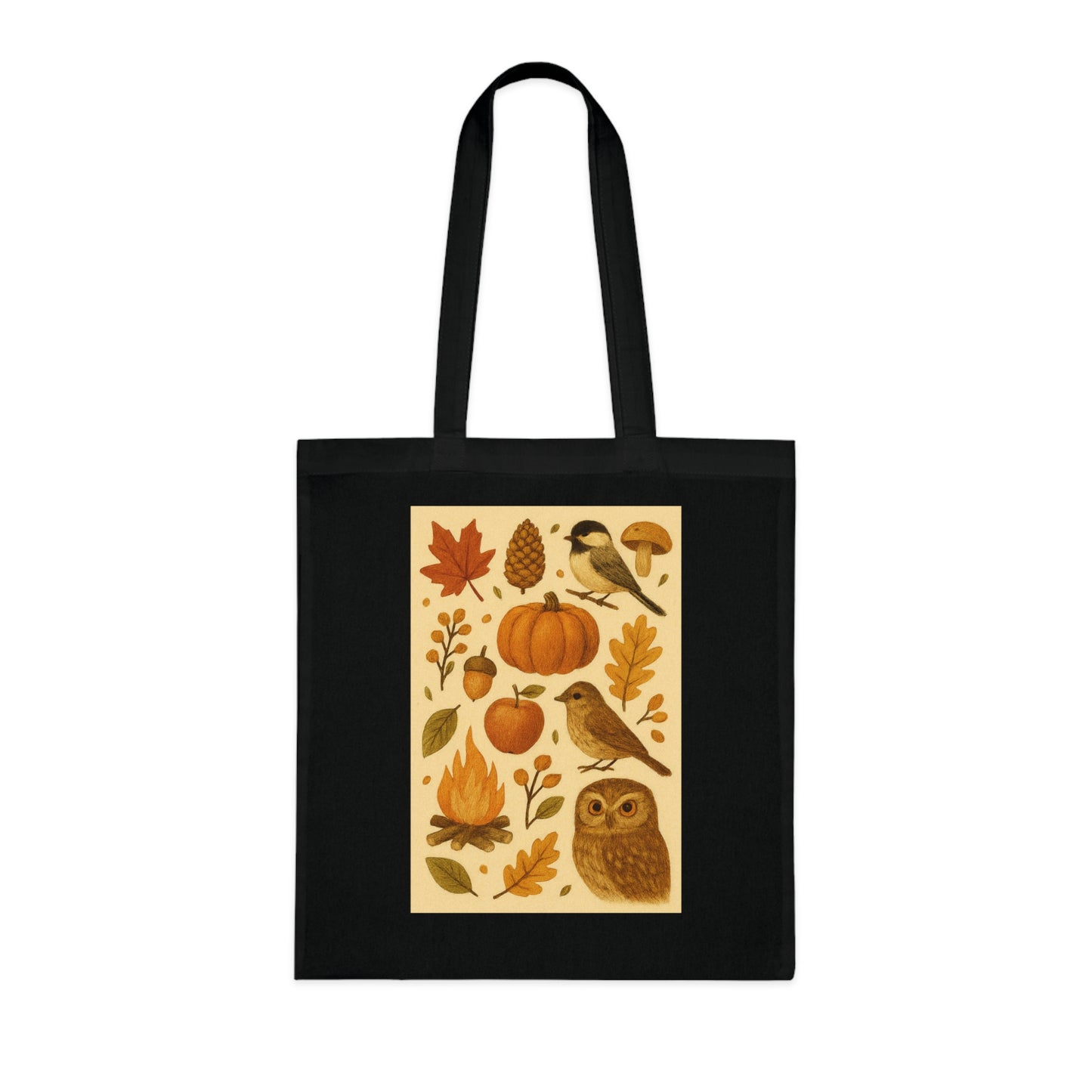 Autumn Vibes Cotton Tote Bag