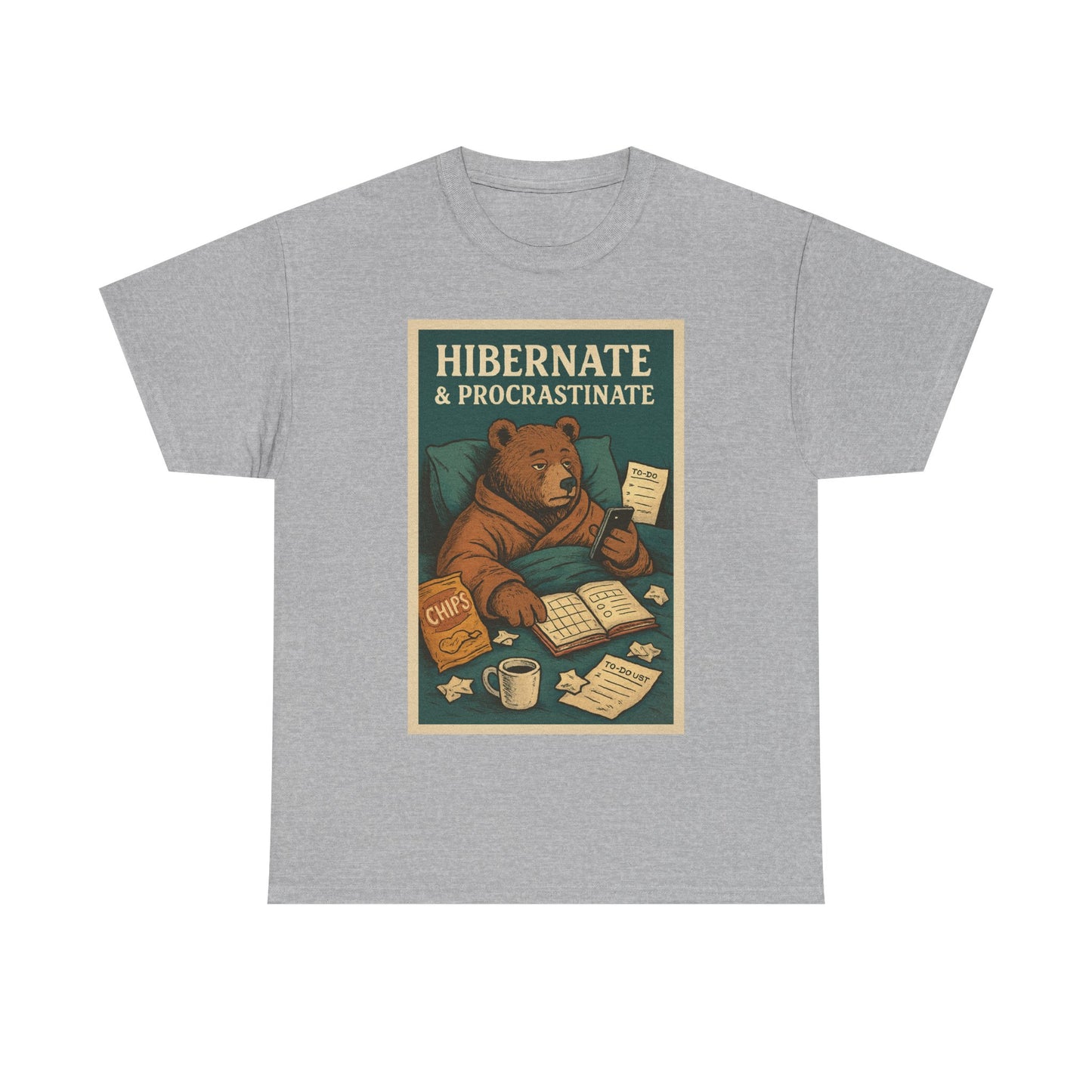 Men's Hibernate & Procrastinate Bear Tee