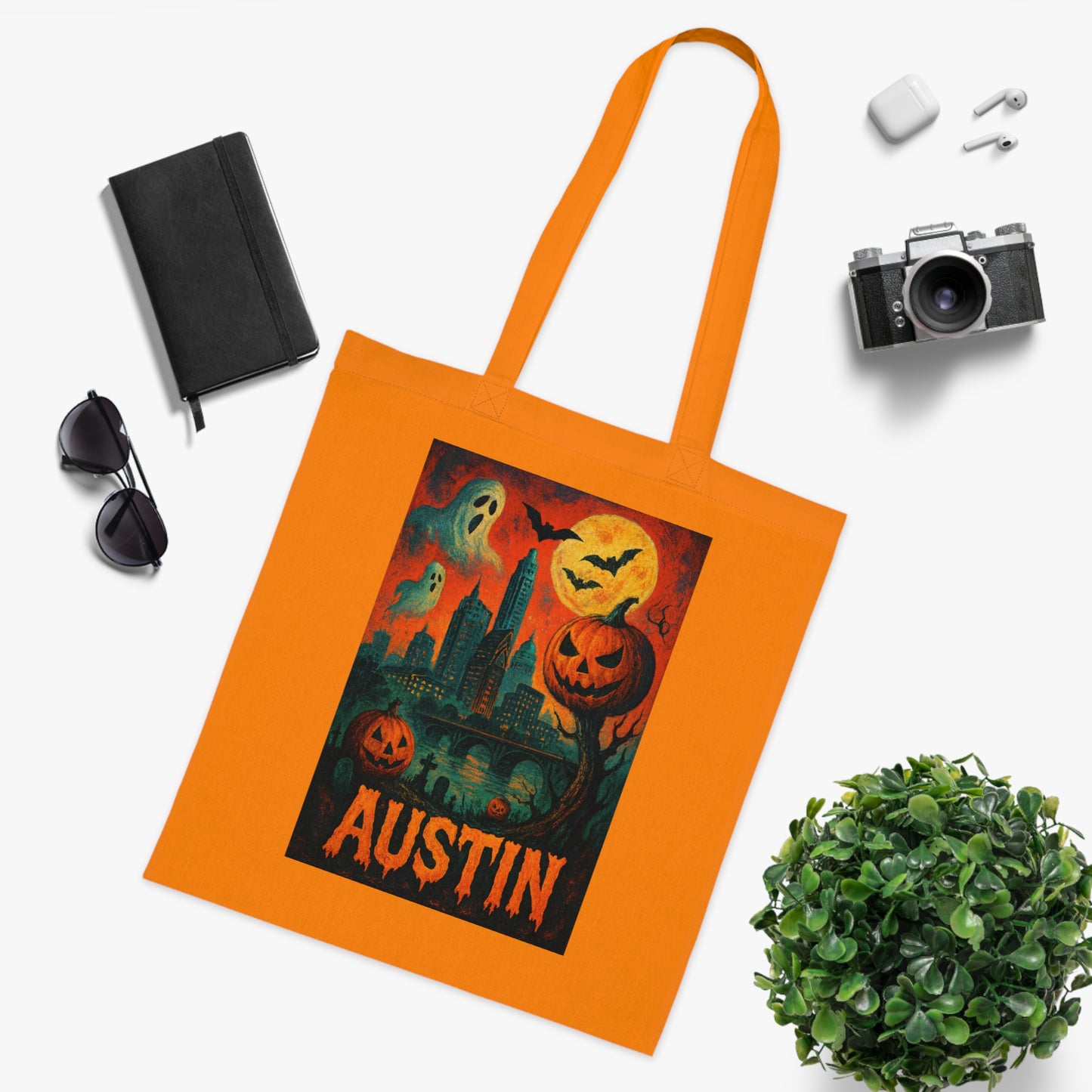Surreal Halloween Austin Tote Bag