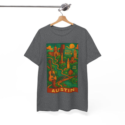 Adult Unisex Austin Surreal Graphic Tee (North America Customers)