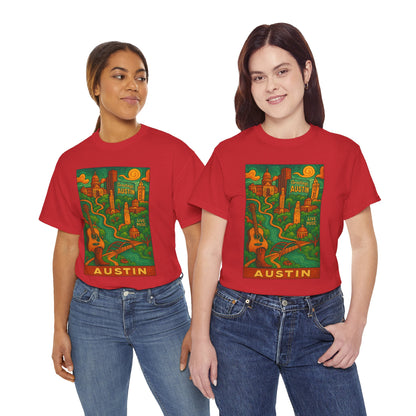 Adult Unisex Austin Surreal Graphic Tee (North America Customers)