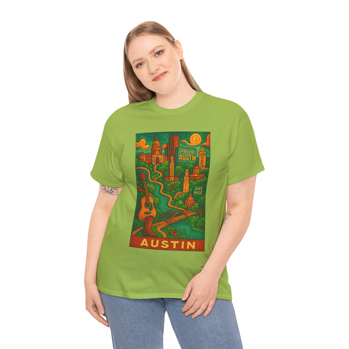 Adult Unisex Austin Surreal Graphic Tee (North America Customers)