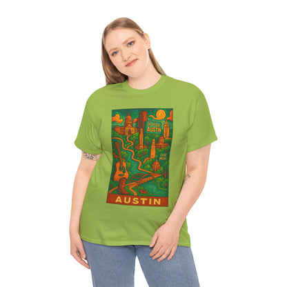 Adult Unisex Austin Surreal Graphic Tee (North America Customers)