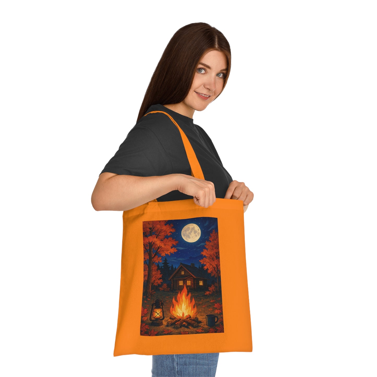 Cozy Autumn Fall Nights Cotton Tote Bag