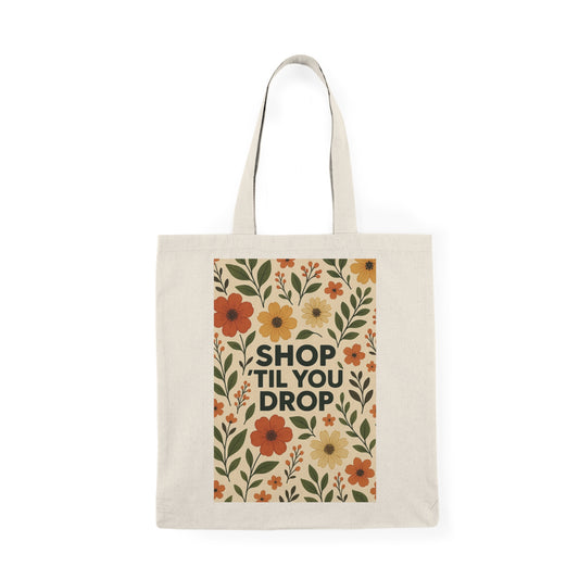 Floral Shop Tote Bag | Eco-Friendly Canvas Bag for Shopping, Grocery, Beach, Travel, Farmers Market