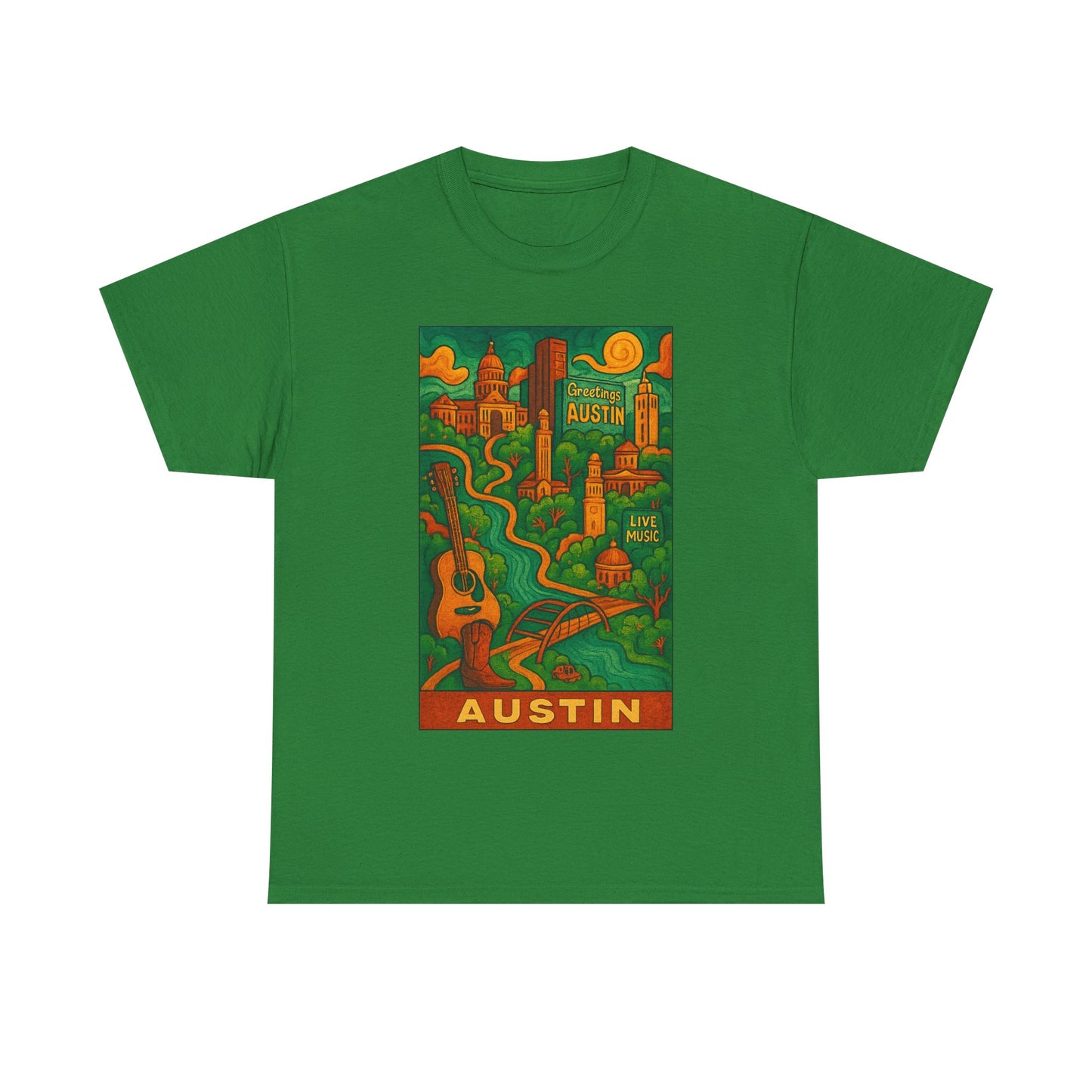 Adult Unisex Austin Surreal Graphic Tee (North America Customers)