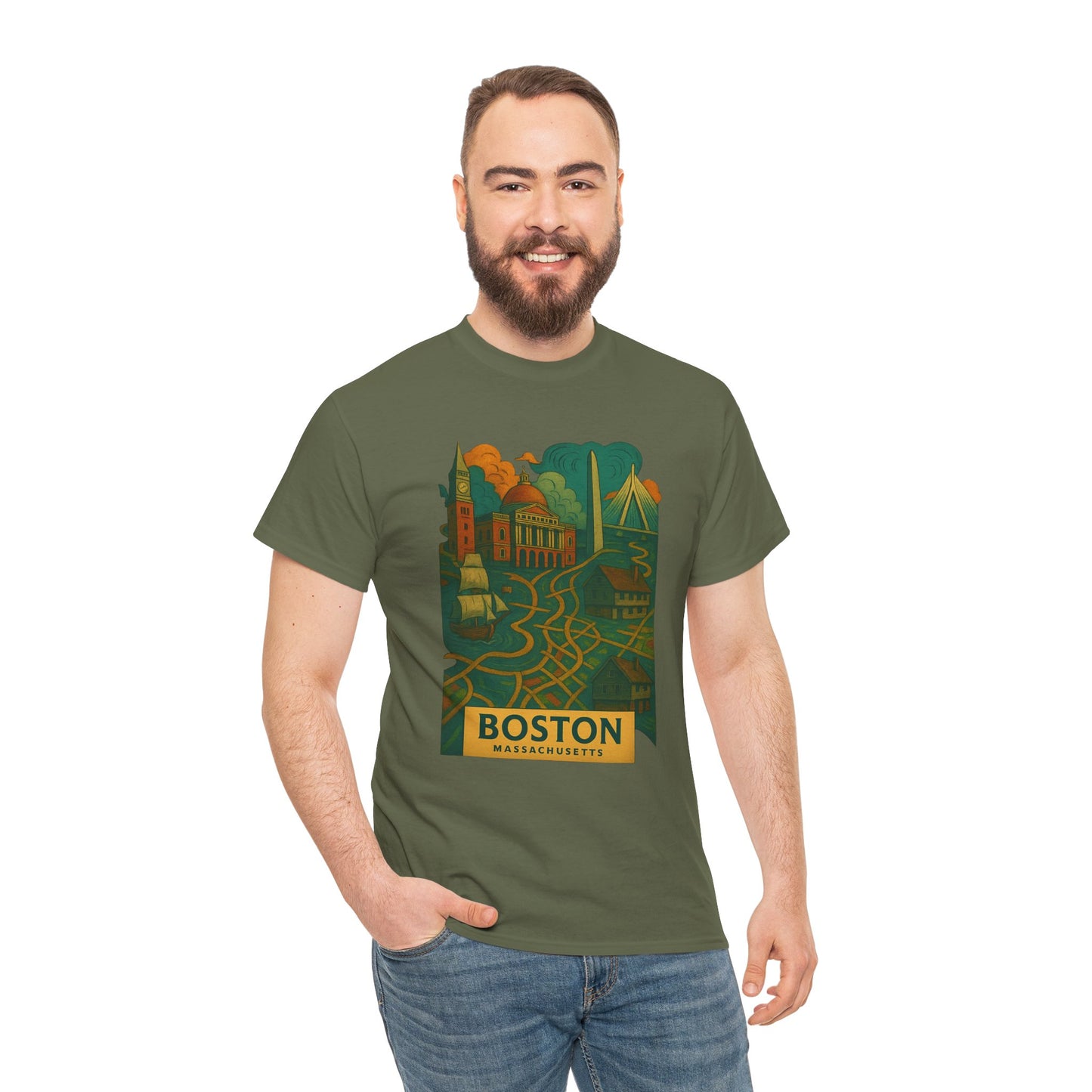 Adult Unisex Boston Surreal Tee (North America Customers)